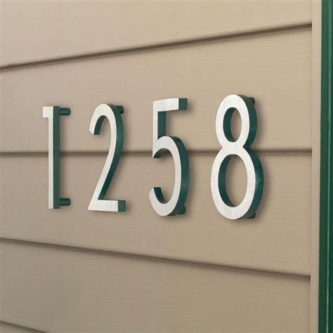 large metal house numbers canada|home depot house numbers.